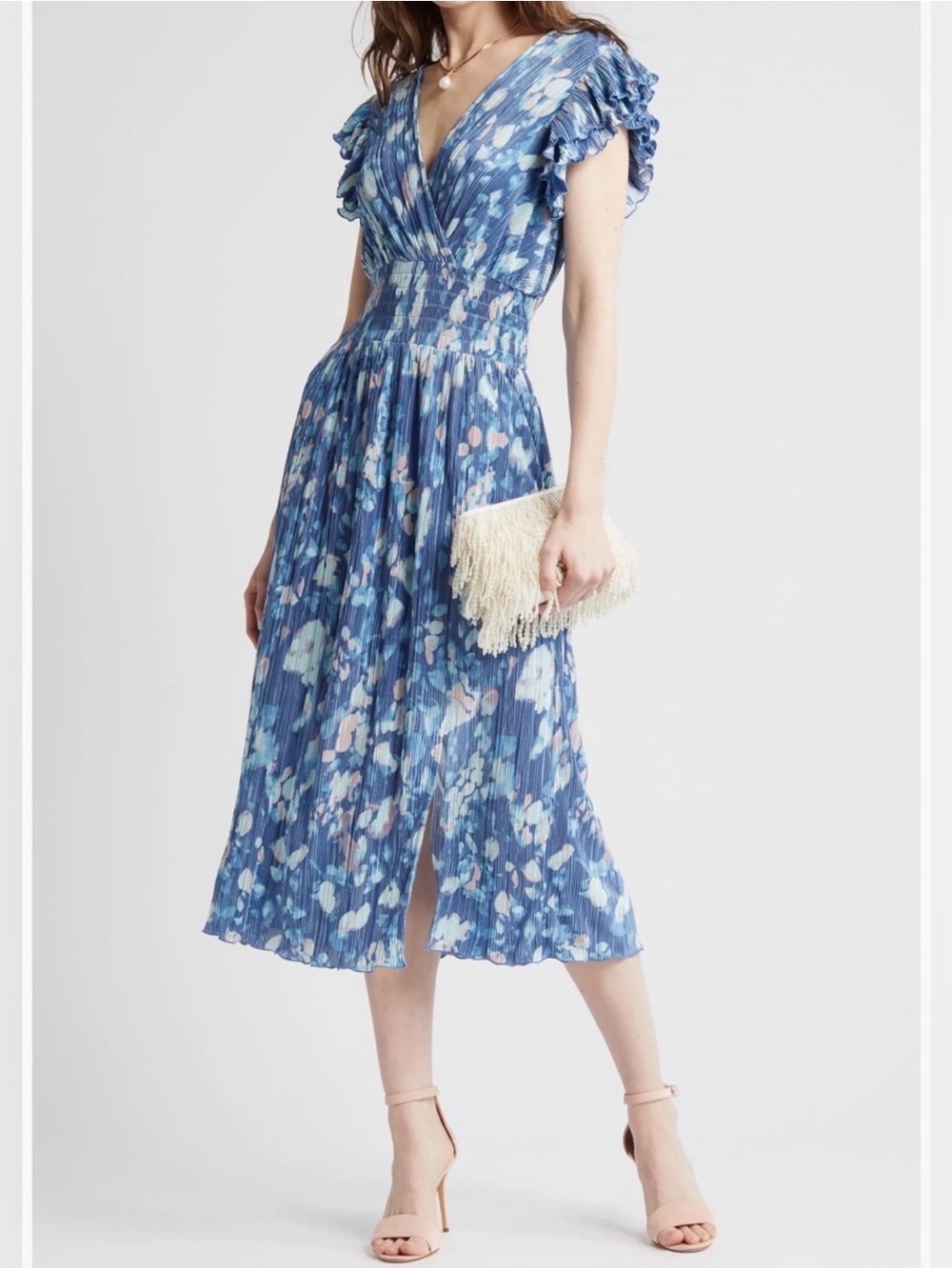 Blue Floral Dress